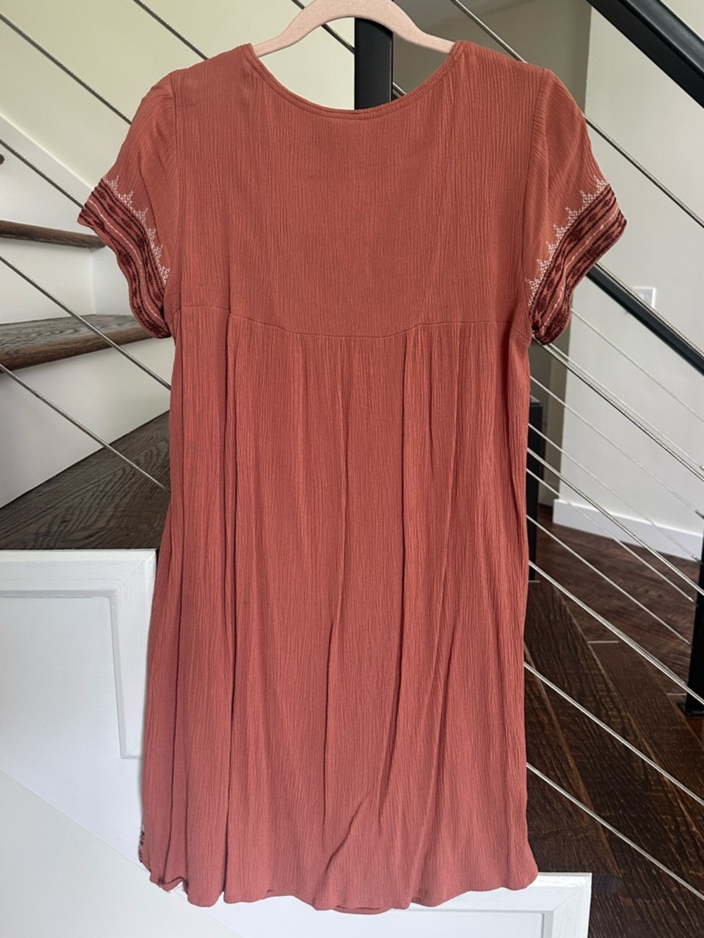 Knox Rose Dusty Rose Embroidered Sleeveless Boho Dress - Picture 2 of 13